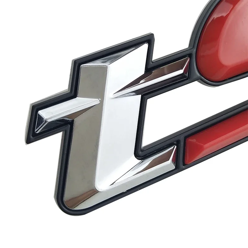 TS Logo Silver Red Aluminum 3D Car Sticker Emblem Badge Chrome Decal for Subaru Forester BRZ WRX STI Car Styling Accessories