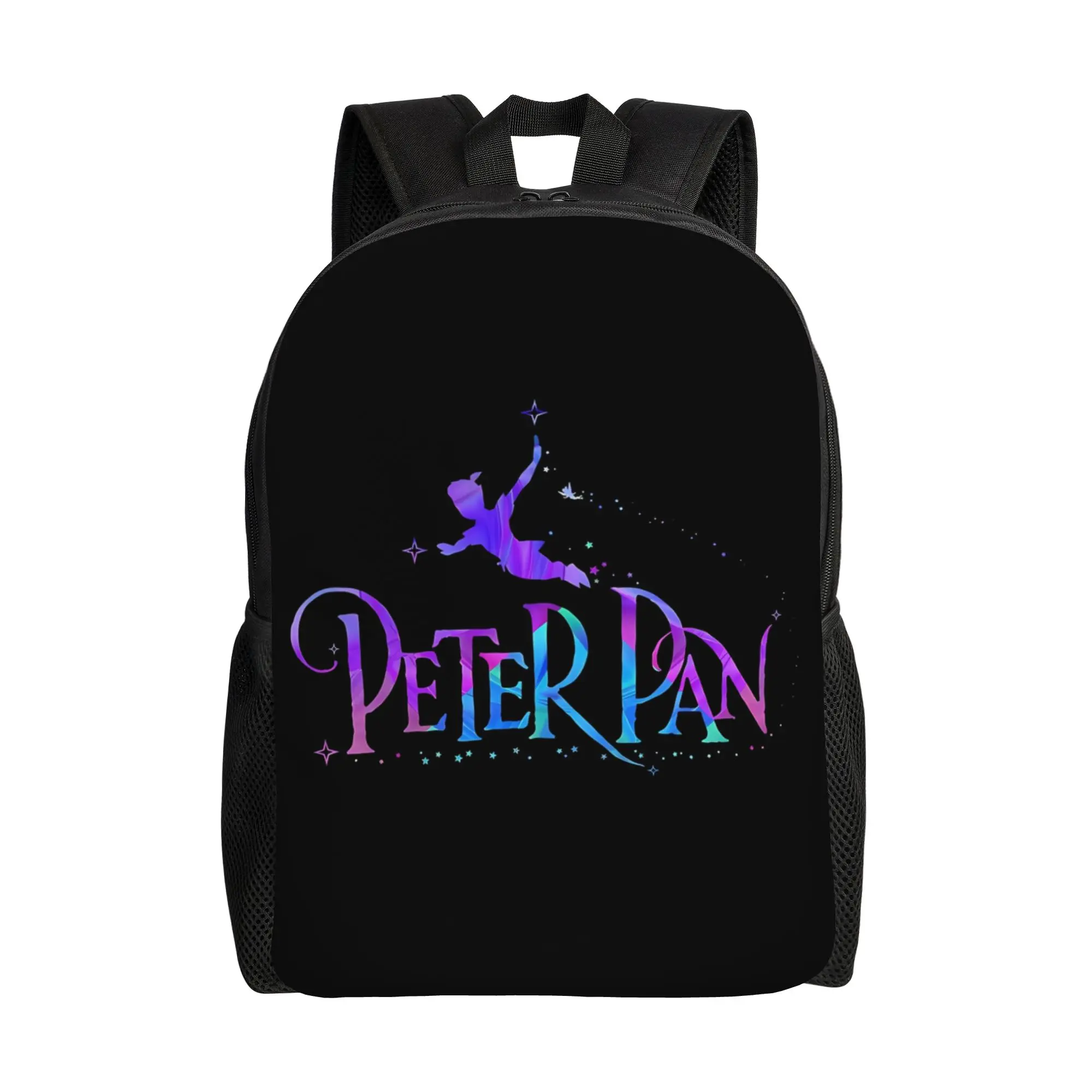 

Back to school season New Black Rucksack Peter Pan Students Backpack