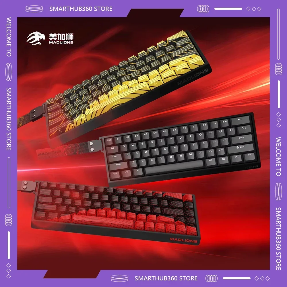 VGN VXE MADLIONS Mad60/68HE Mechanical Keyboards 8K Polling Rate Hot Swap Magnetic Switch Low Delay Gaming Keyboard for E-sports