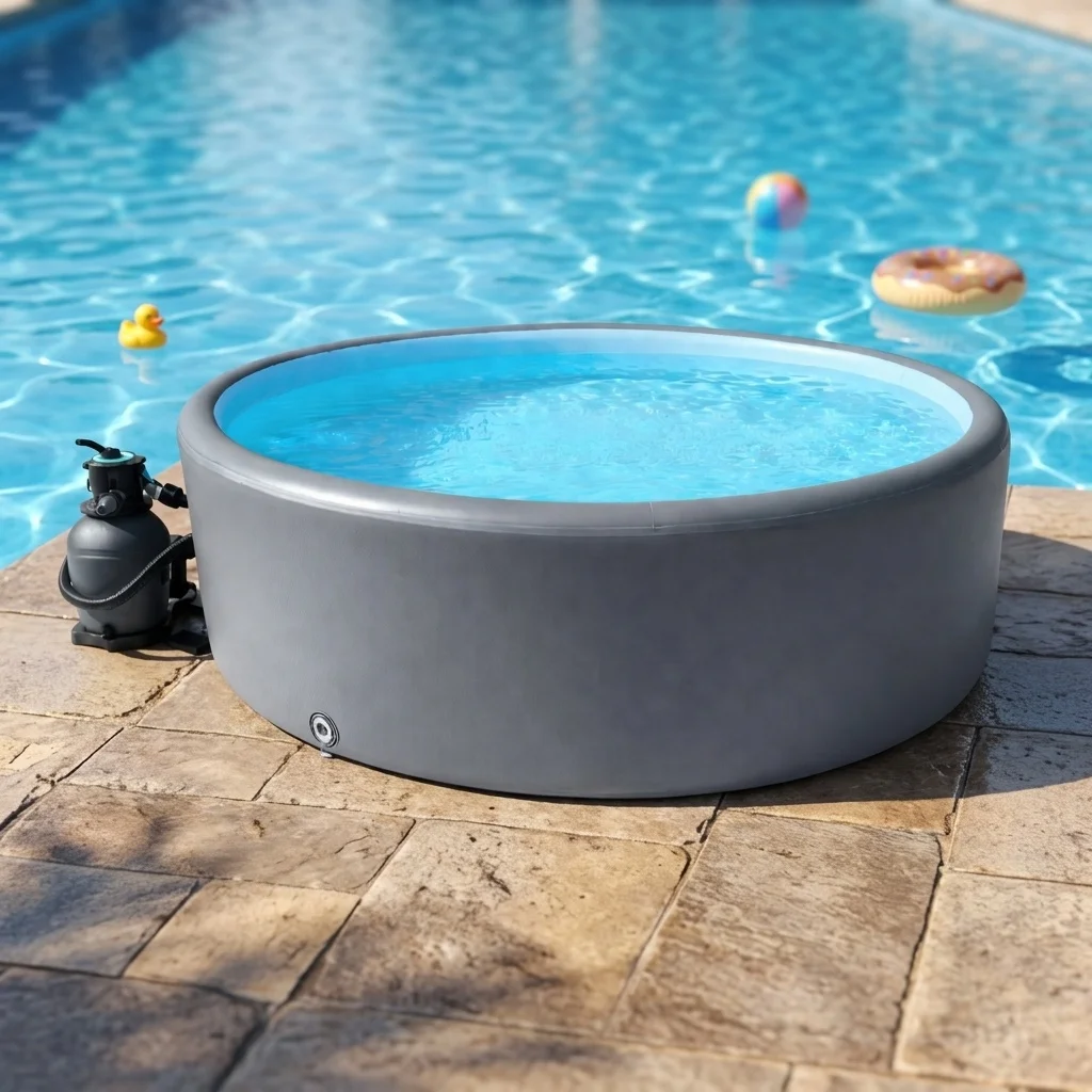 Customization Durable PVC Drop Stitch Eco-Friendly Round Inflatable Swimming Pool