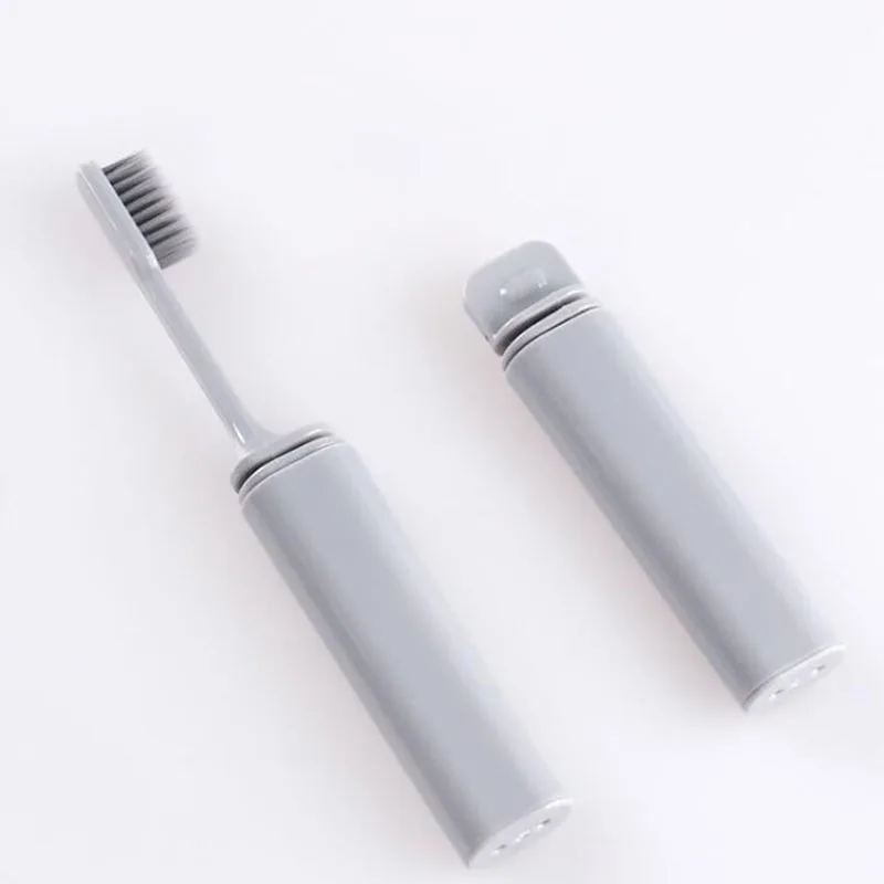 Travel Folding Toothbrush Bamboo Charcoal Bristles Cleaning Teeth Toothbrushes Portable Outdoor Camping Hiking Adult Tooth Brush