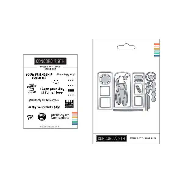 

Fueled with Love Bundle 2026 NEW Cutting Dies Scrapbook Diary Decoration Stencil Embossing Template DIY Greeting Card Handmade