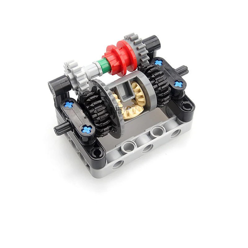 하이테크 MOC 벽돌 장난감 자동차 부품 차동 메커니즘 차량 차동 잠금 빌딩 블록 DIY 레고와 호환 가능