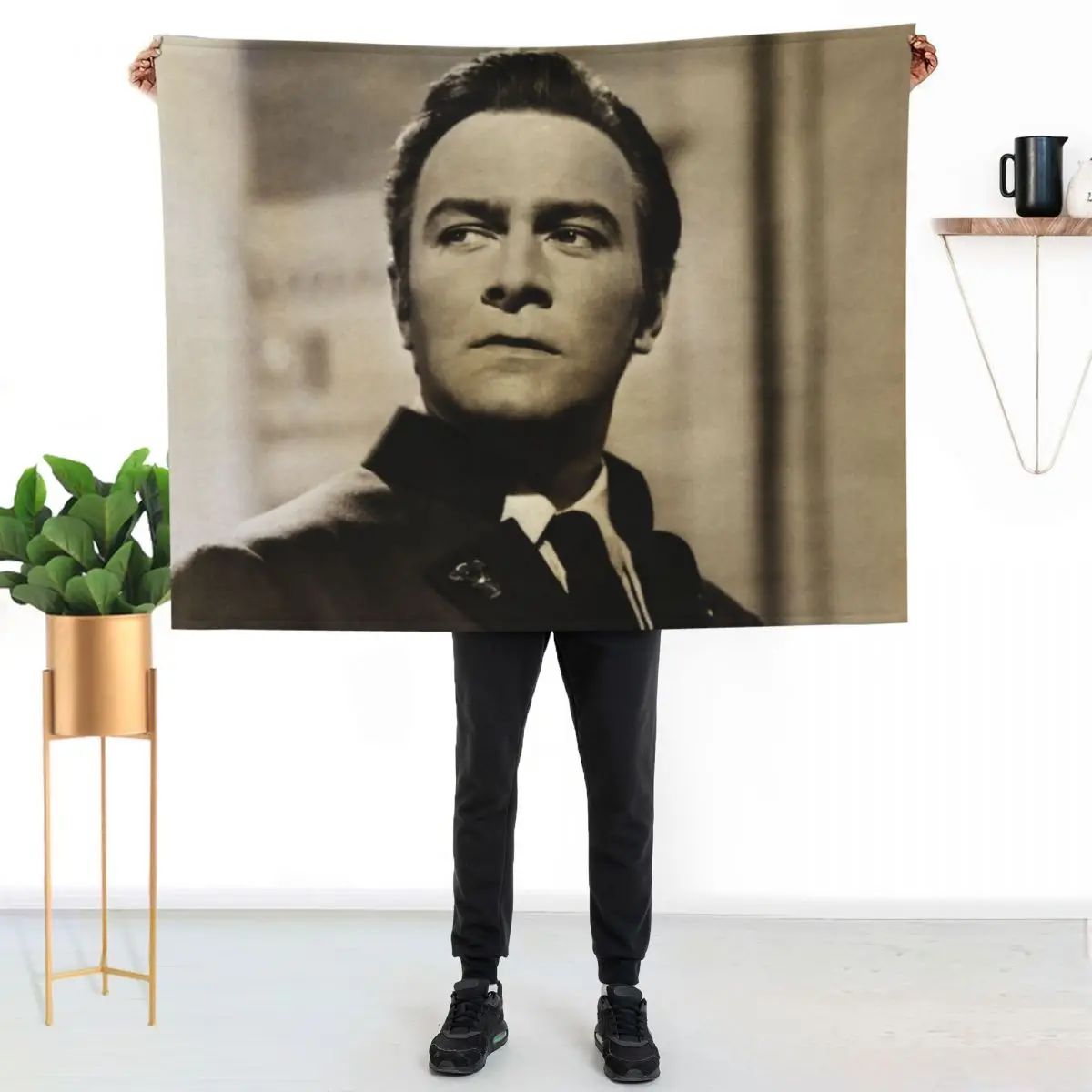 Christopher Plummer Throw Blanket Quilt Sofa Quilt For Sofa Thin Luxury Throw Soft Plush Plaid Summer Beddings Blankets