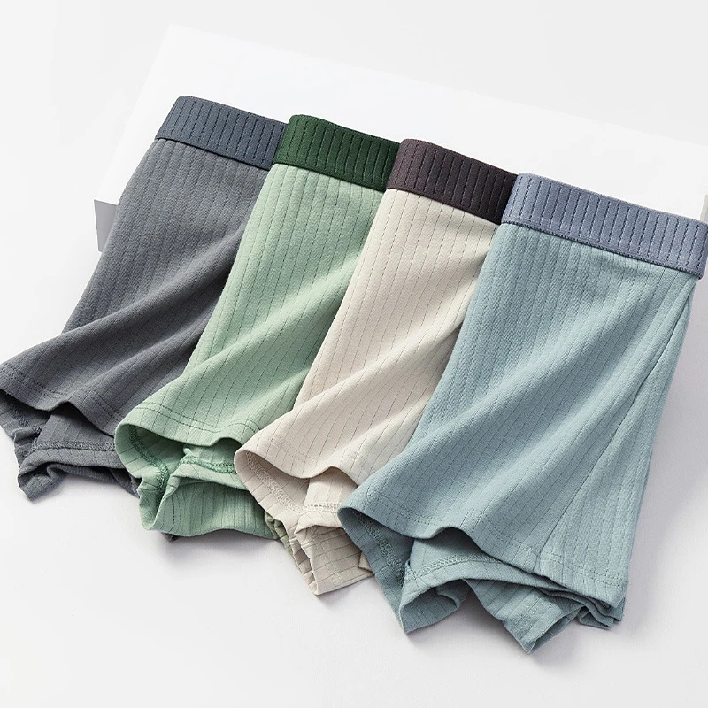 Men's Cotton Panties Underwears Boxers Men Underpants Cotton Thermal For Man Breath Able Homme Sexy Soft Male Short 7Pcs/Lot image 5