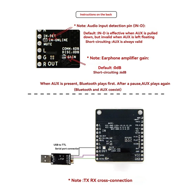 ПОЛНАЯ для гарнитуры BT, совместимая с Hi-Fi Bluetooth 5.1, плата приемника QCC3031 APTXHD, модуль линейного входа, аудиовход без потерь, NO DC 3.3-4.