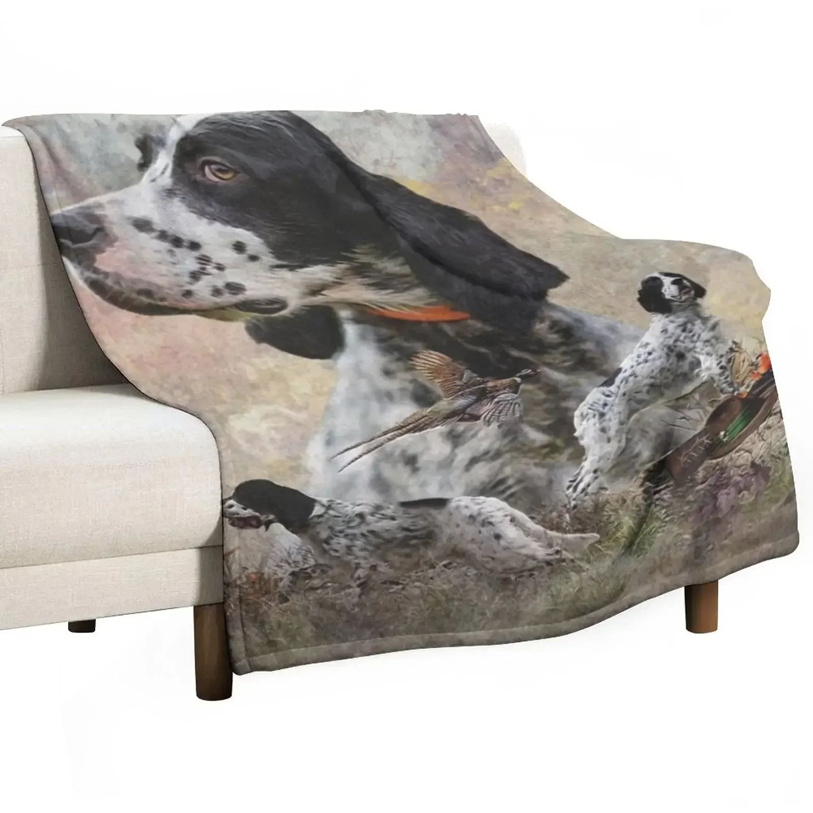 

English Setter YARSA Throw Blanket Picnic Quilt Blankets Sofas Of Decoration Soft Plaid Blankets