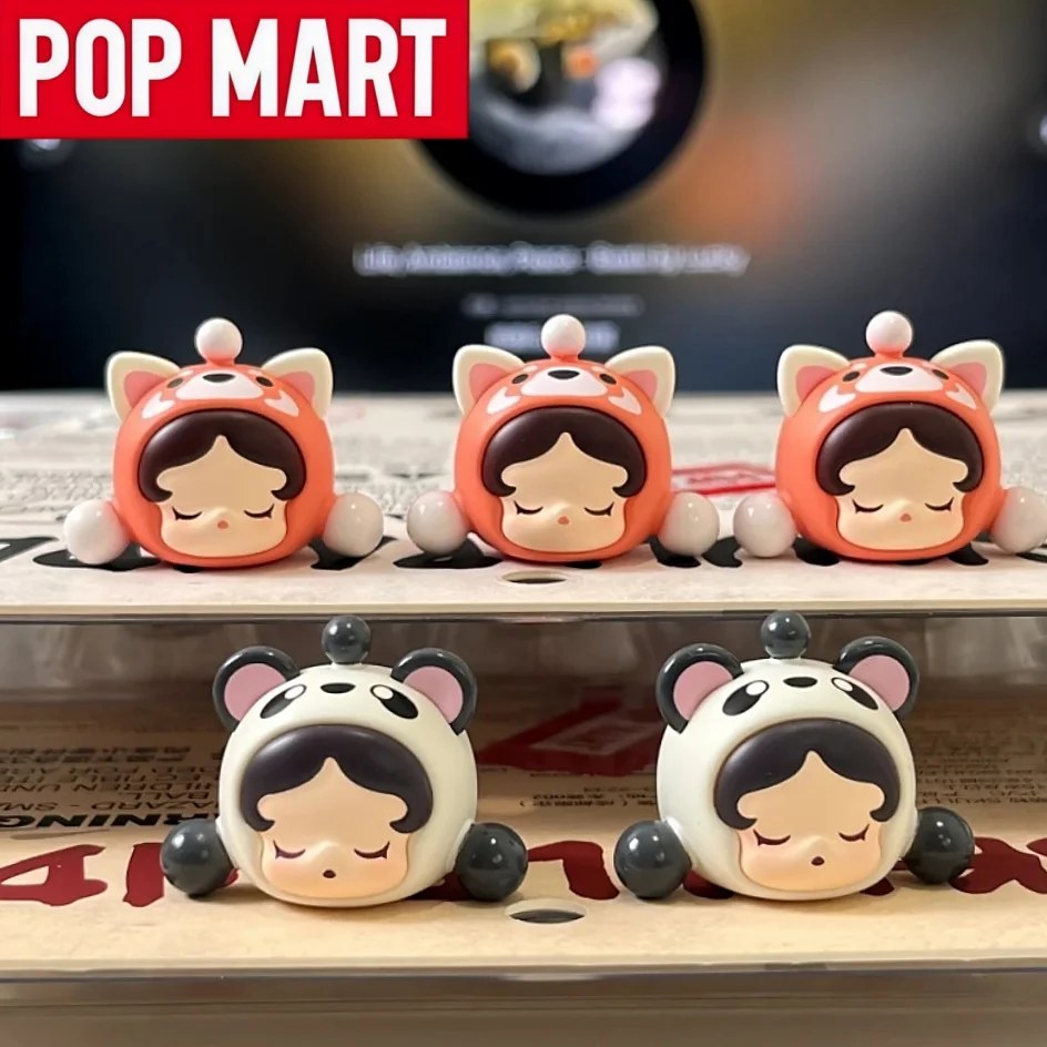 

POP MART Skullpanda Series Popbean Chengdu Limited Panda Partner Blind Box Anime Figure Desktop Toy Doll Ornament Festival Gift