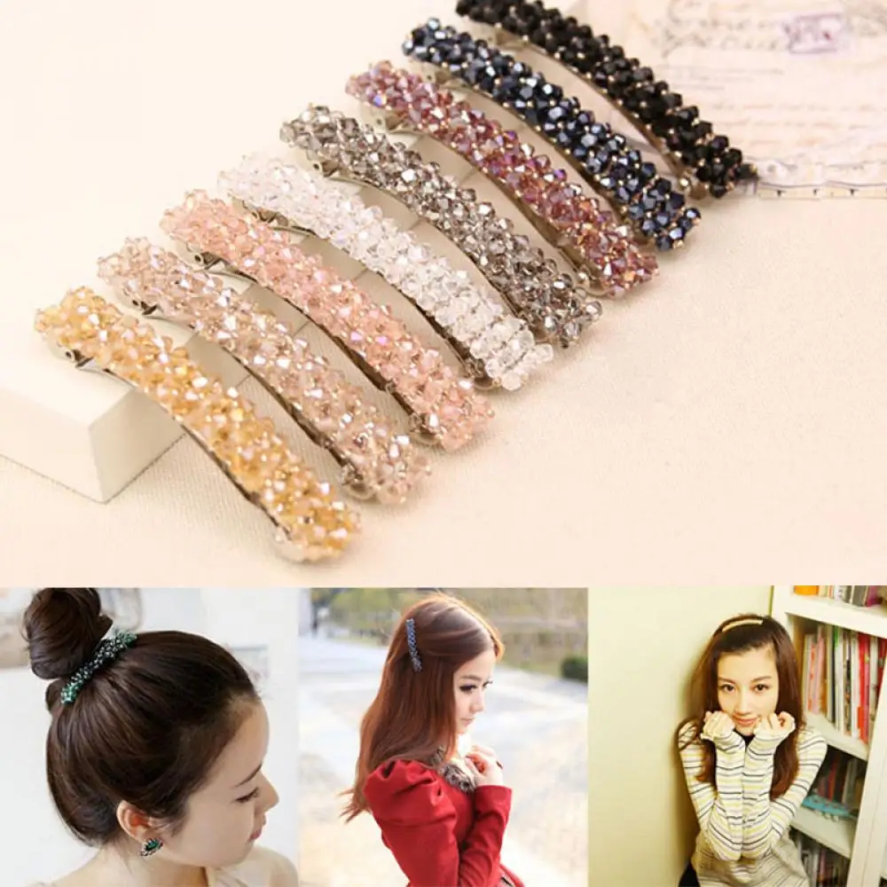 

Fashion Bling Girls Headwear Hairpin Hair Clip Crystal Rhinestone Barrette