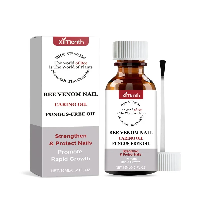 Aceite de Venom de abeja para el cuidado de las uñas, suero nutritivo para eliminación de hongos, reparación de onicomicosi, producto antiinfección para el cuidado de la manicura