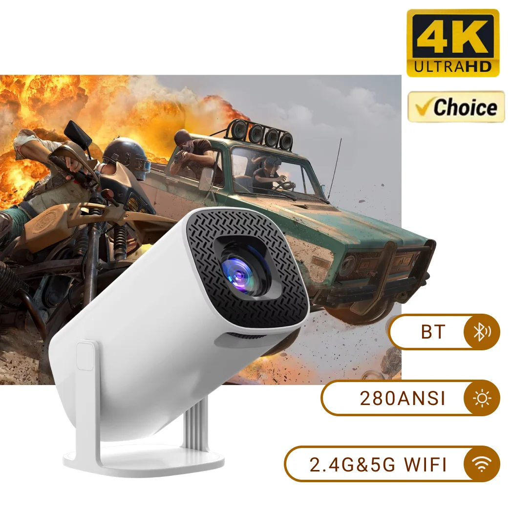 P30 Smart Mini Projector Android 11 WiFi6 Support 4K 1080P BT5.0 Projector 1280*720P Home Cinema Portable Projector