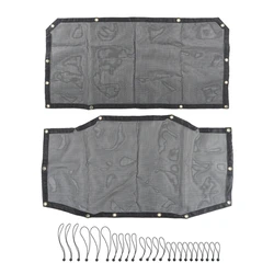 Car Top UV Sun Protection Mesh Sunshade Cover for Jeep Wrangler JL 2018 2019 2020 2021 2022 2023 Insulation Net Accessories