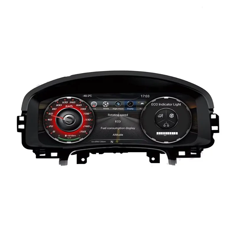 Digital Dashboard Panel Virtual Instrument Cluster CockPit LCD Speedometer for Golf 7