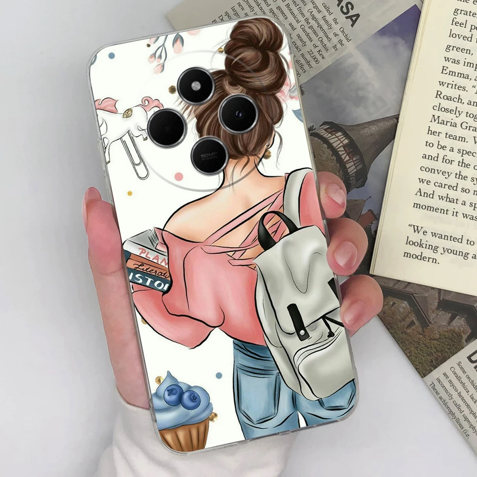 For Redmi 14C 4G Phone Case Cute Creative Back Cover Clear Soft Slim TPU Silicone Shockproof Protective For Redmi14C Funda Coque image 5