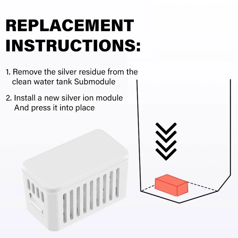 وحدات فضية قوية جزء Ag+ وحدة خراطيش أيون فضية ملحق فضي A0NC