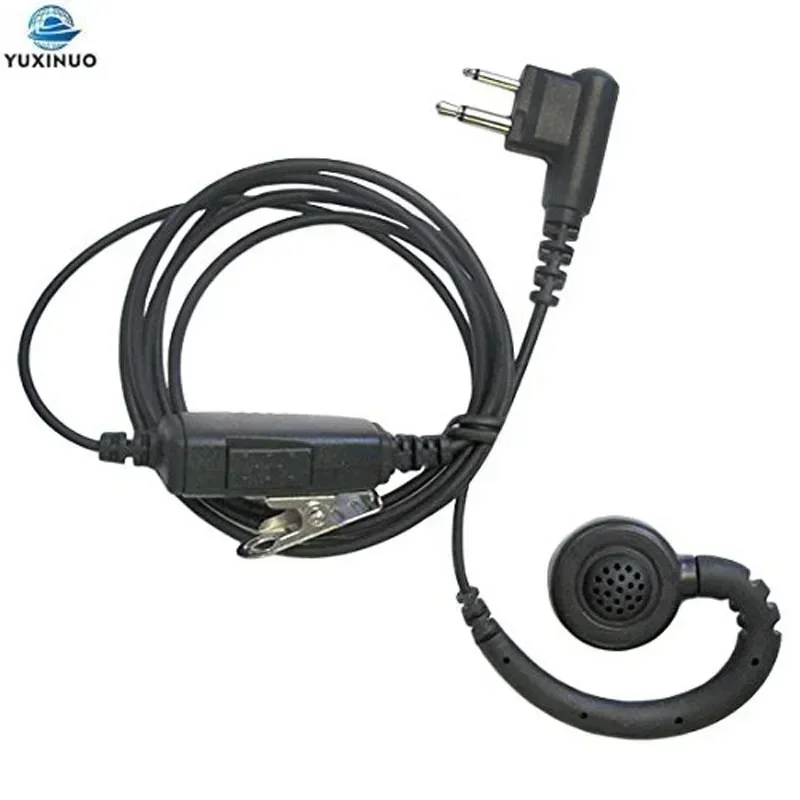 2-Pin Ear Hook Headset PTT Mic Microphone for Motorola CB Radio GP88 CT150 CP88 CP040 CP100 CP110 XV1100 XV2100 AXV5100 XU1100