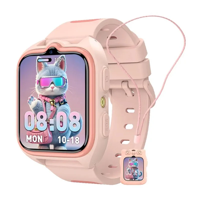 Blackview Z30 Kids Smartwatch Kinderhorloge, LBS+WiFi+GPS Drievoudige AI-positionering, 4G Videogesprek, Smartwatch