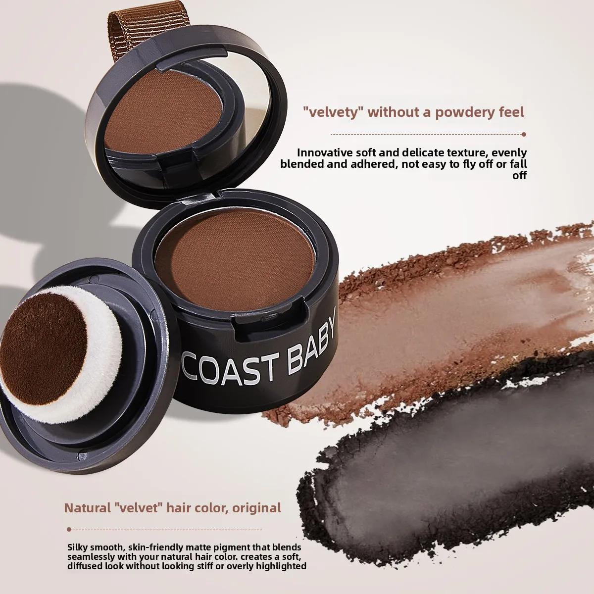 Hairline Shadow Powder, Instantly Conceal Hairline And Hair Root, Waterproof Hairline Powder Filler for Natural Look