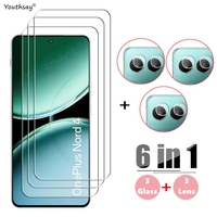 6in1 For OnePlus Nord 4 Tempered Glass OnePlus Nord 4 Screen Protector HD Protective Phone Camera Lens Film OnePlus Nord 4