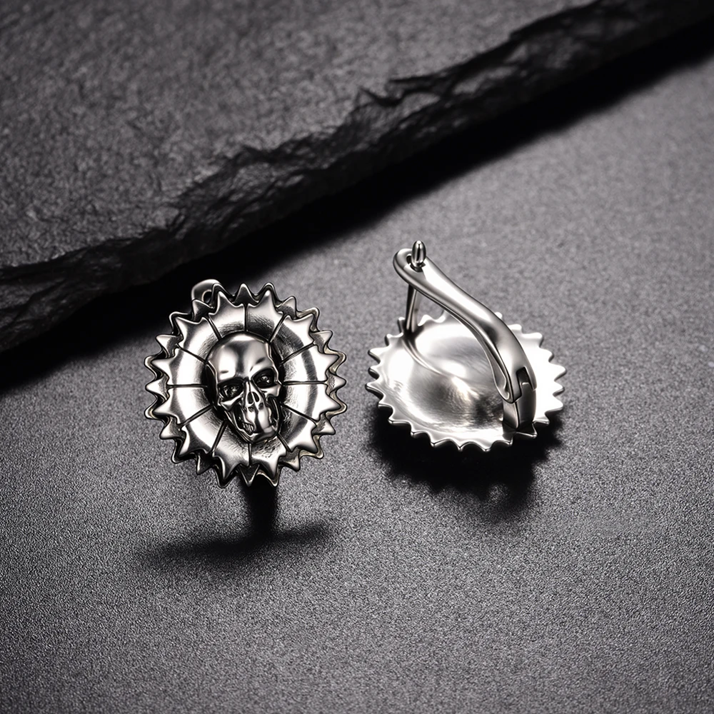 

Gothic Earrings Woman S925 Silver Plated Earnail Man Jewelry Gemstone Boutique Women Fashion Birthday Party Gift