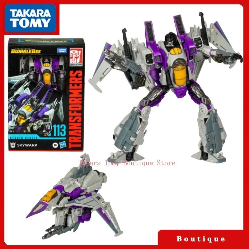 Takara Tomy Transformers Toys Studio Series 14CM Voyage Class SS-113 Skywarp Autobot Action Figures Classic Hobbies Collectible