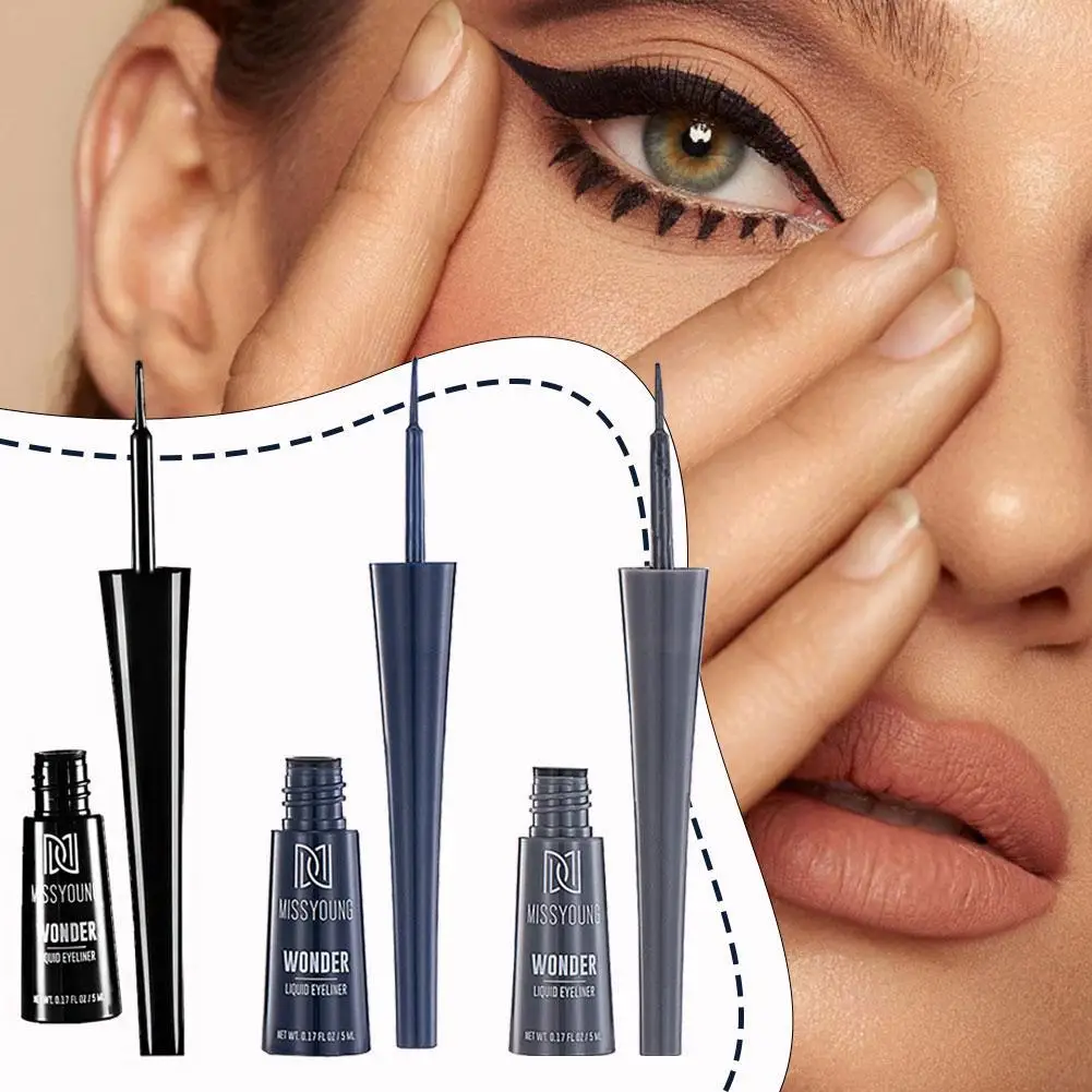 Waterdichte Eyeliner Potloodpen Vrouwen Zwarte Vloeibare Eyeliner Langdurige Mooie Make-Up Cosmetische Hulpmiddelen Zwarte Vloeibare Eyeliner