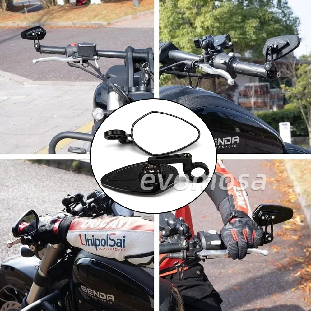 For YAMAHA MT 07 09 MT07 MT09 MT10 SP XSR700 XSR900 FZ07 MT-10 MT-07 Handlebar End Mirror Side Rotation Motorcycle Accessories
