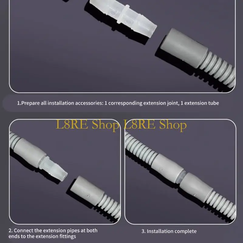 L8RE Quick Drainage Dryer Exhaust Hose Washing Machine Drain Pipe Flexible