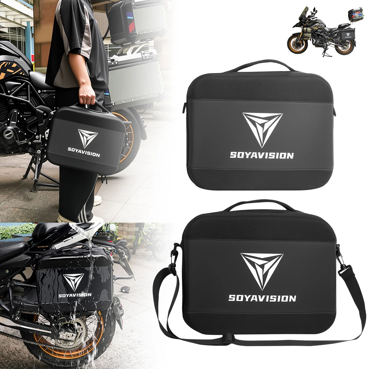 Motorcycle Suitcases Inner Bag Toolkit Side Case Pannier Saddle Bag For BMW R1200 GS LC R1250 GS Adventure F750 GS  F850 GS