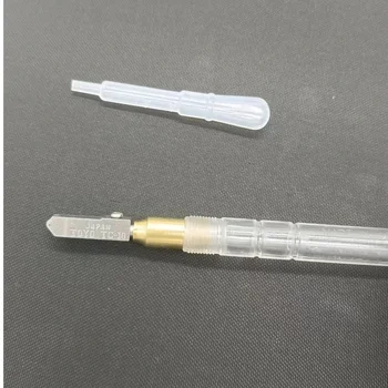 Ersatzschneidkopf TC-10 für Glasflaschen, hochfester Glasschneider mit schmaler Spitze und Metallgriff, Diamantglasschneider