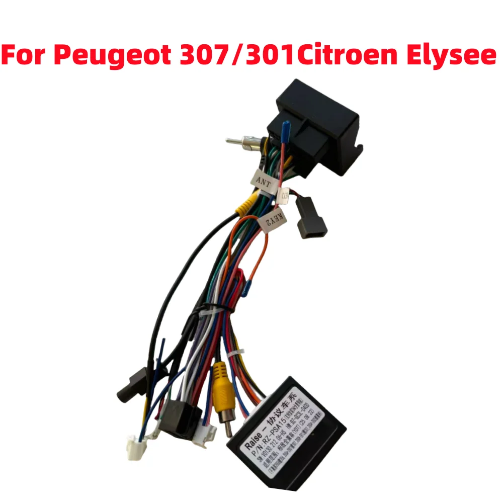 Canbus Box Decoder PSA-RZ-15 For Peugeot 206/307/301/2008 308  /Citroen Elysee/DS6/DS3/C3 C4 Android radio 16 Pin Wiring Cable