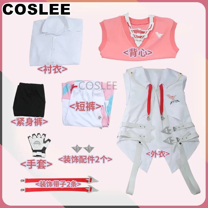 COSLEE Vtuber Nijisanji Akagi Wen Cosplay Costume After Daily Wear Casual Clothing Coat Shirt Vest Pants Halloween Outfit