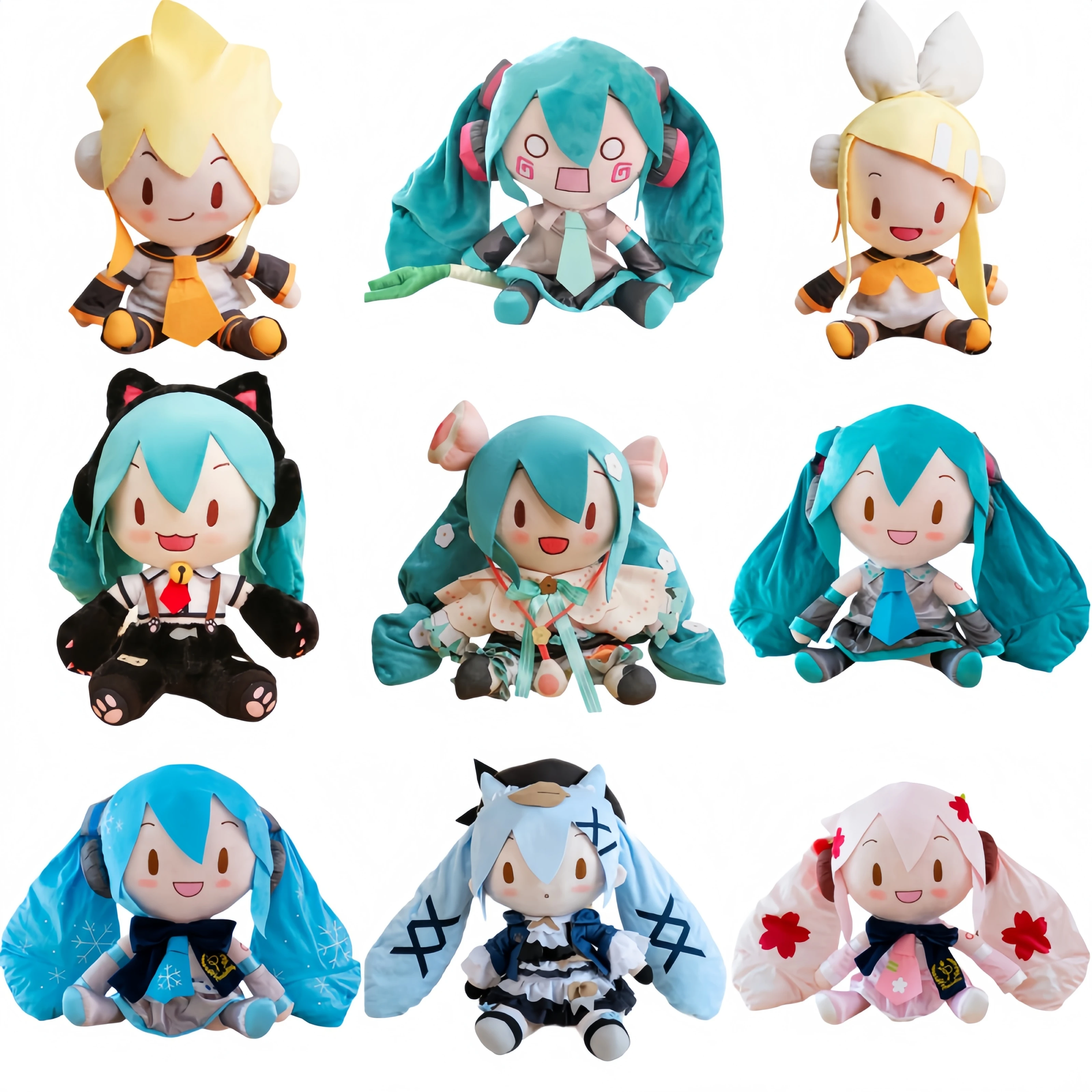 

Cute Hatsune Miku Fufu Plush Toy SEGA Hatsune Miku Plushies Doll Children's Room Decoration Collect Plushies Home Decor Gift