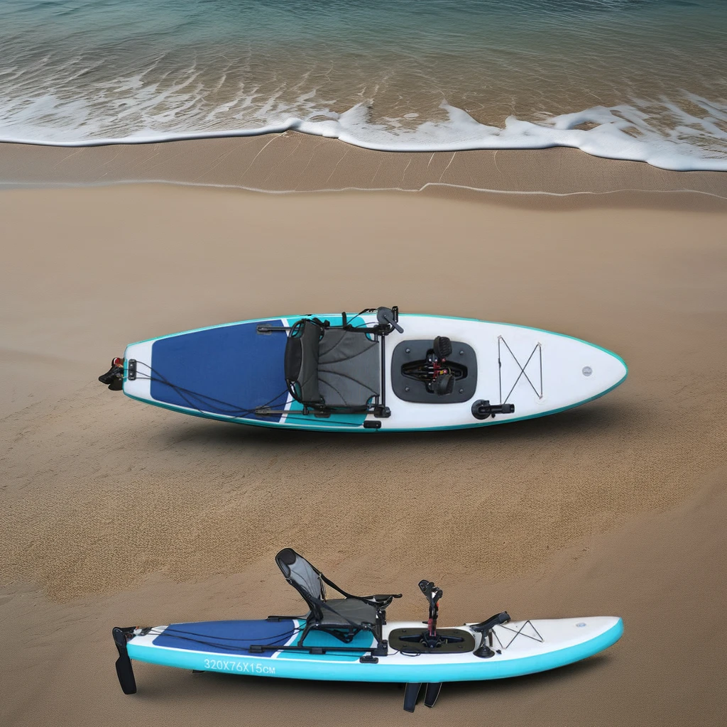 

Vicking OEM 320cm Inflatable Pedal Kayak/Canoe 1-Person Rowing Boat with Customized Logo Direct Factory Supply for Fishing