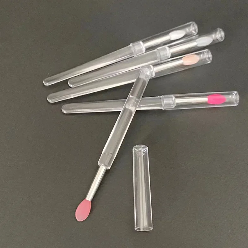 Pinceau portable en silicone avec couvercle, applicateur de baume, doux, multifonctionnel, rouge à lèvres, brillant à lèvres, pinceaux de maquillage plats, Jules