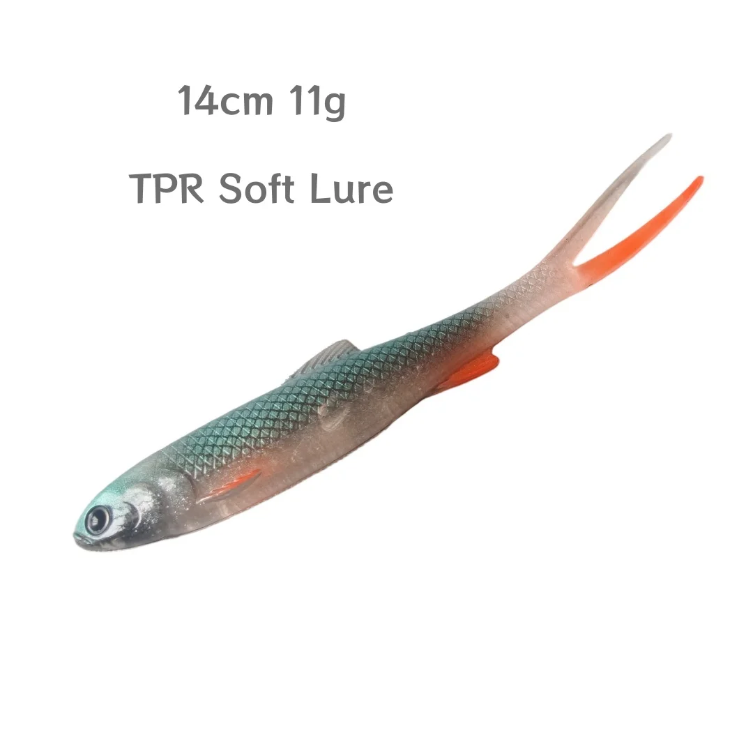 Swolfy Real Shad 140mm 11g – Vinilo flexible TPR para lubina