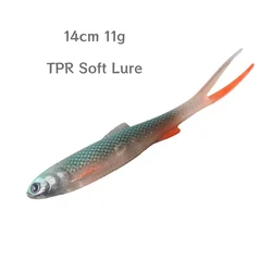 Swolfy Real Shad 140mm 11g – Vinilo flexible TPR para lubina
