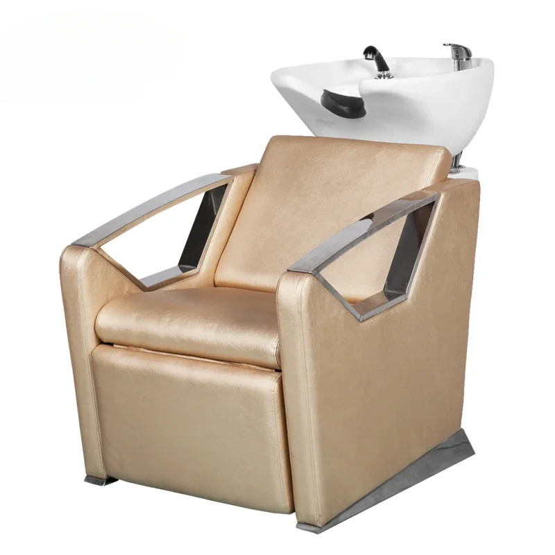Beauty Salon Shampoo Bed Flushing Bed Lying Half Punch Bed Electric Rocker Shampoo Chair