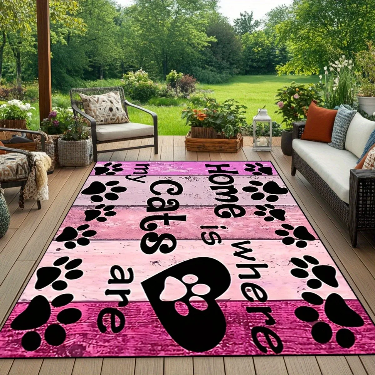 Area Rug Carpet Skull Non Slip Neon Rose Washable Gothic Punk Aesthetic RV Deck Patio Heavy Metal Rock Halloween Decor