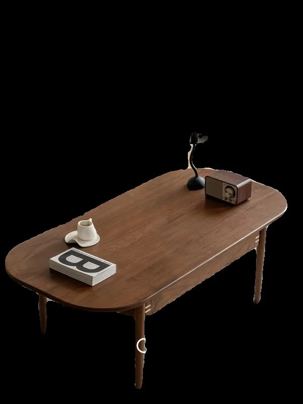 Household low table black walnut Japanese simple tea table small table