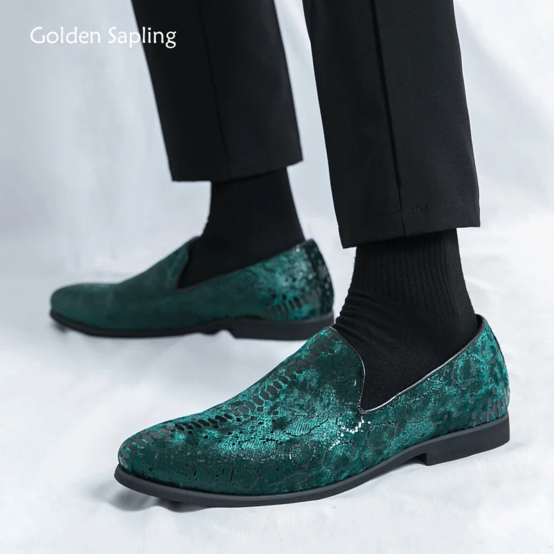 

Golden Sapling Men's Casual Business Shoes Fashion Loafers Leisure Flats Comfortable Office Leisure Footwear Slip on Formal Shoe