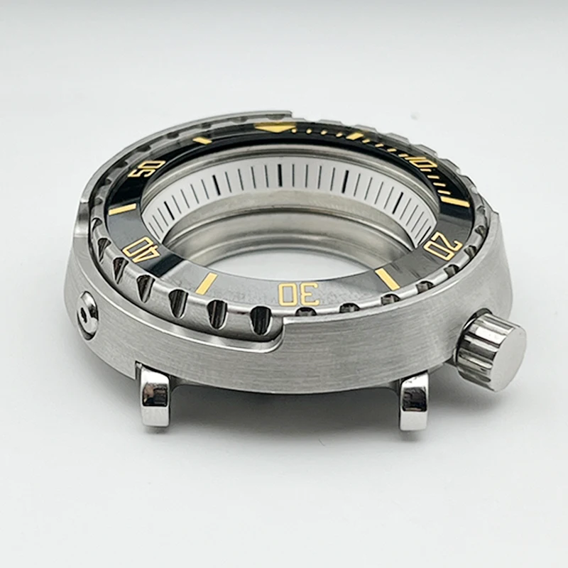 NH35 Case Tuna Can Fit NH35 NH36 4R 7S Japan Automatic Movement Sapphire Crystal Glass Stainless Steel Watch Case