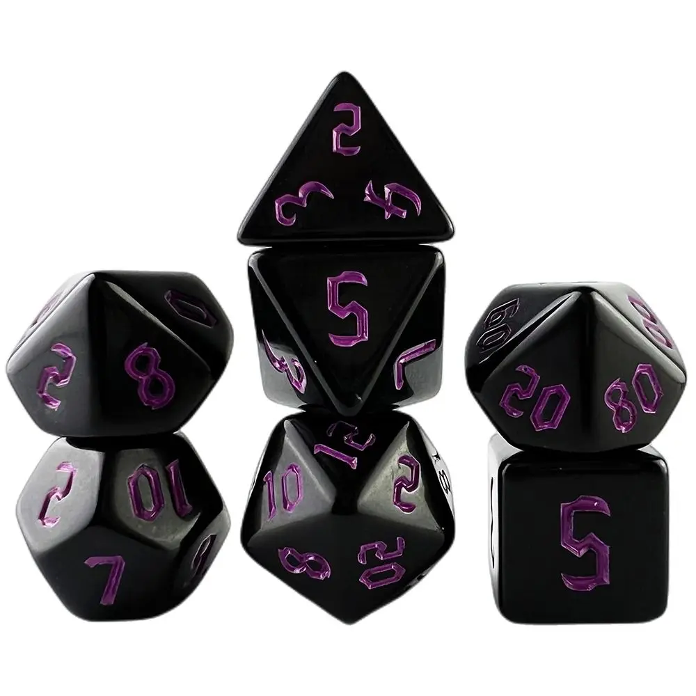 7pcs/set Gift D12 D20 7-Die For TRPG DND Polyhedral Dice Game Dice Table Game DND Dice