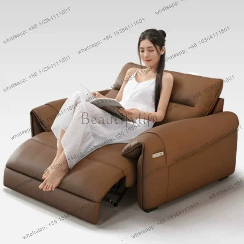 FG Modern Luxury Multifunctional Leather Lazy Sofa Living Room Sofas And Seating Comfortable Convertible Sofa Couch Bed Furnitur