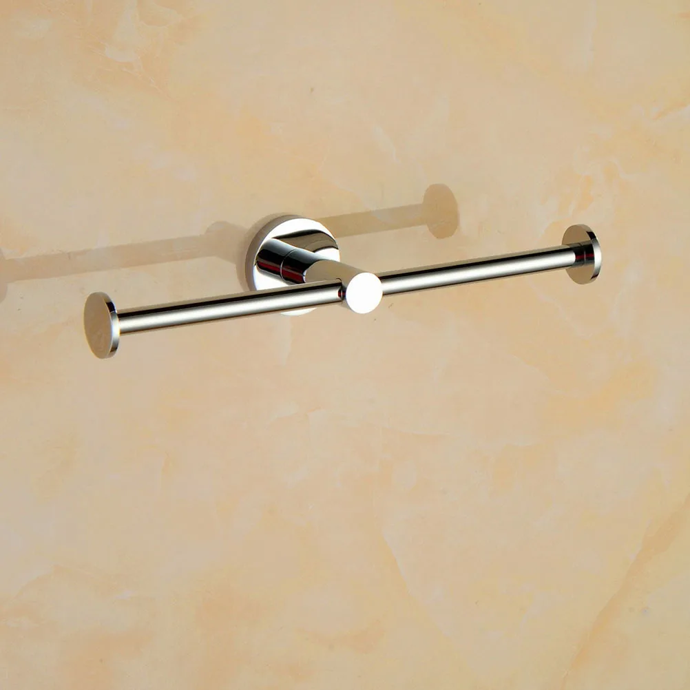 

Stainless Steel Toilet Paper Holder Double Tissue Roll Holder Wall Mount For Bathroom Home Office