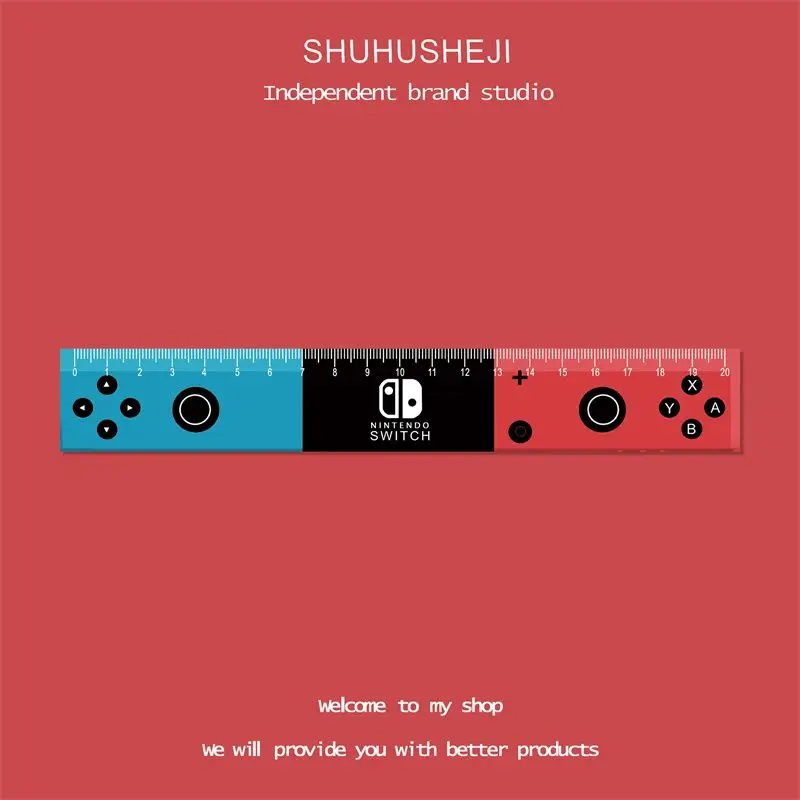 Personalized Creative Student Ruler Stationery Straight Ruler Hand Account Drawing Scale Ruler Acrylic 20cm Cute School Supplies