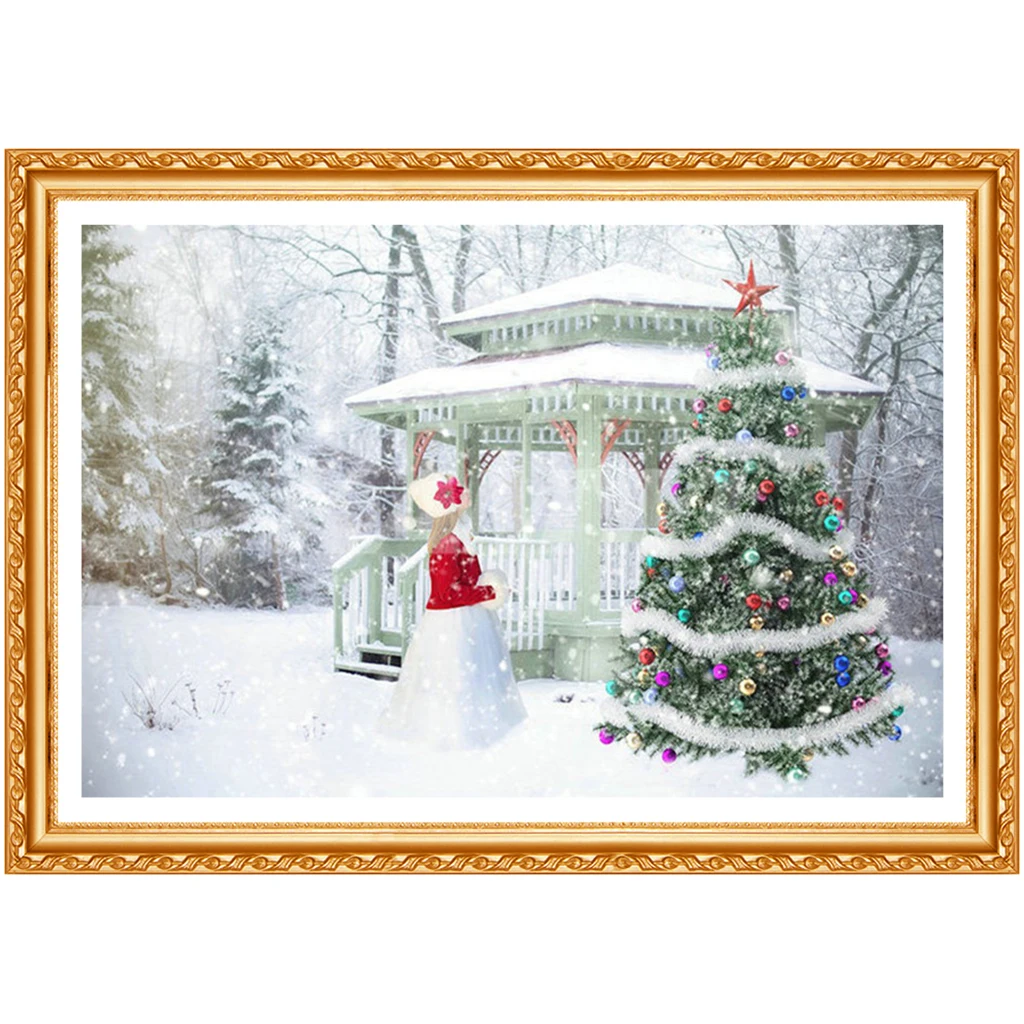 DIY 3D Diamond painting Cartoon Full Round Diamond  Christmas tree Full Square Diamond embroidery Cross stitch girl