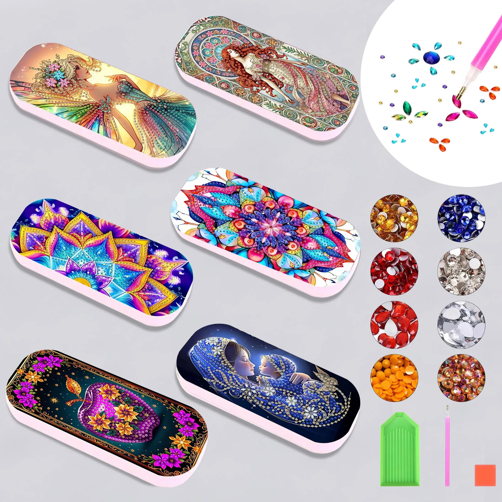 

1 набор для алмазной живописи «сделай сам», коробка для канцелярских принадлежностей, подарки ручной работы для организации офисных и домашних столов