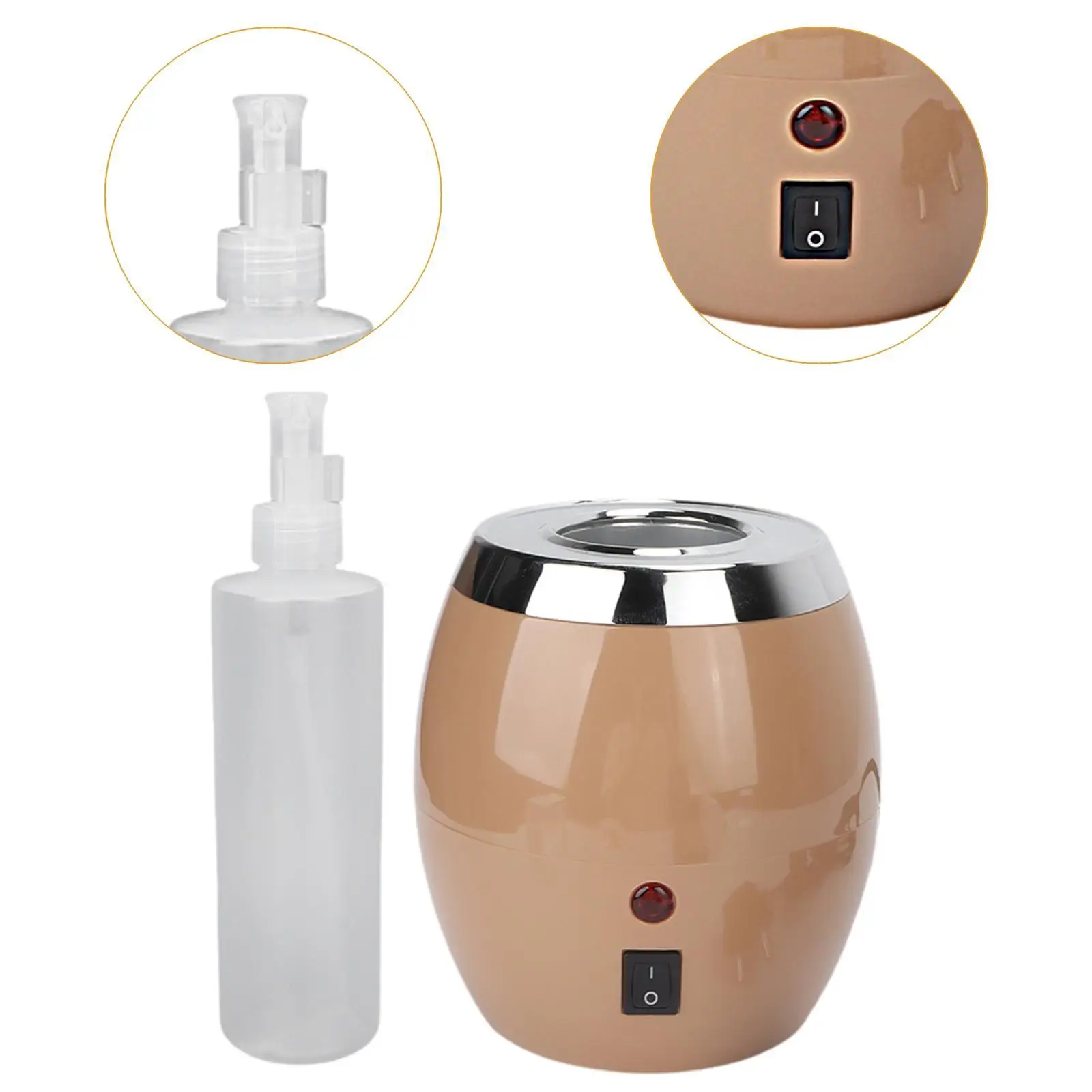 Electric Single Bottle Oil Heater Fast Heating Massage Lotion Cream Warmer for Relaxation Home Massage