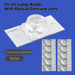 30pcs 6V lamp Suitable For 32-65 Inch LED Backlight TV Rpair Light Strip Accessories 6V SMD Lamp Beads Concave Rise
